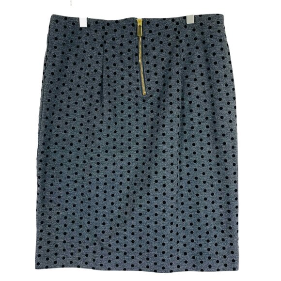 straight fitted pencil skirt with polka dots grey & black SZ small Premis Studio - Picture 8 of 9